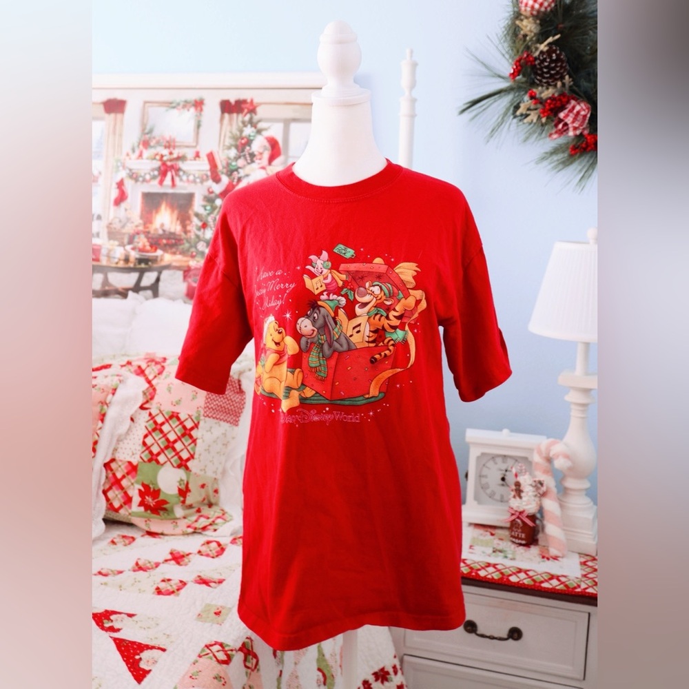 Disney Winnie the Pooh Christmas shirt